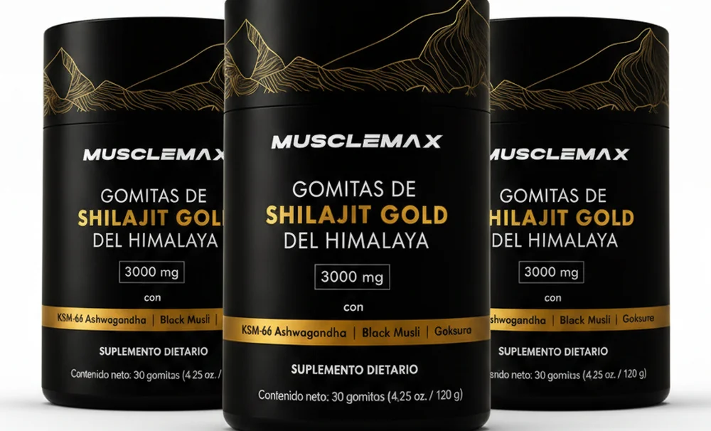 MuscleMax® Gomitas de Shilajit Gold · pack de 3