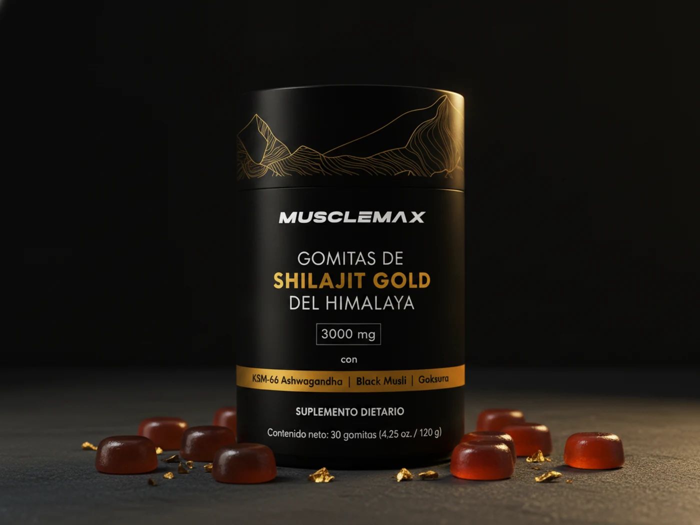 MuscleMax® Gomitas de Shilajit Gold